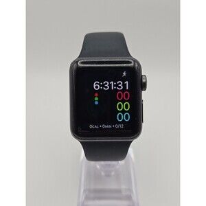 Apple Watch Series 3 38mm Space Gray Aluminum Smartwatch Battery Health 72%